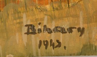 Bihary jelzéssel: A jó lovas katonának..., olaj, papír, 35,5×27 cm