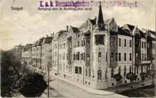 1917 Szeged, Battyányi és Kazinczy utca sarok + "K.u.K. Dermatologisches Zentralspital in Szeged" (EK)