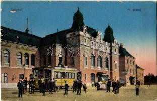 1917 Szeged, vasútállomás, Szeged-Rókus-Széchenyi tér-Szeged villamos (Rb)