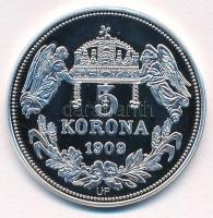 DN "Királyi koronák - Imre 5 korona 1909" Ag emlékérem tanúsítvánnyal (20g/0.999/38,61mm) ...