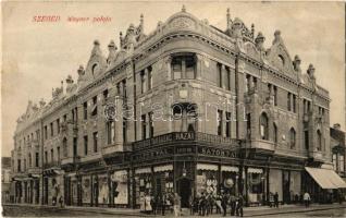 1908 Szeged, Wagner palota, Hazai Biztosító Társaság, Sátor Pál üzlete. Radics barát levele (EK)