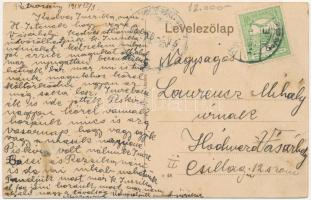 1914 Lupény, Lupeni; Hidraulikus szénfúrógép, szénbánya. Adler fényirda / coal mine, hydraulic coal ...