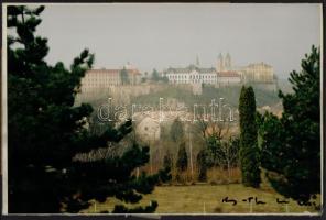 Konkoly-Thege György (?- ): Veszprémi vár, fotó, jelzett, 20,5×31 cm