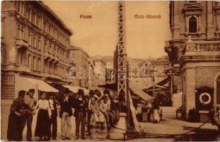 Fiume, Rijeka; Molo Adamich, Hotel Europa Cafe. W.L. (?) 908.