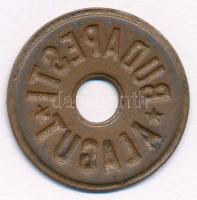 ~1853-1918. "Budapesti alagút" Br bárca (27mmmm) T:2