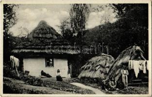 Volóc, Volovec; Kárpátaljai ház / Podk. Rus. Chata pri Volové / Transcarpathian house (EK)