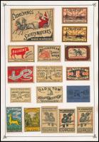 58 db svéd gyufacímke 3 papírlapon