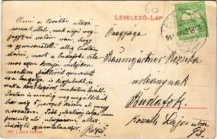 1911 Fogaras, Fagaras; Bethlen utca / street (fa)