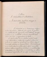 1894 Erdészeti statisztika. hn.,1894, nyn., 233+2+133+3 p. Aranyozott gerincű egészvászon-kötés, fol...