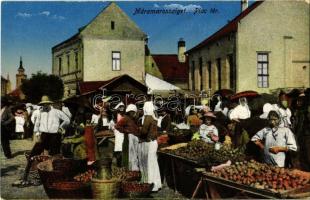 Máramarossziget, Sighetu Marmatiei; Piac tér, piaci árusok / market vendors