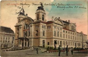 1909 Kolozsvár, Cluj; Nemzeti Színház. Kiadja a Ludasi dohány tőzsde / National Theater (enyhén ázott sarok / slightly wet corner)