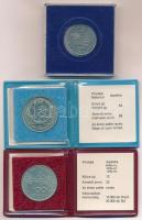 NDK 1973. "Pablo Neruda" fém emlékérem műanyag tokban + 1983. 100Ft alpakka "Czóbel B...