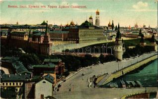 Moscow, Moskau, Moscou; View of the Kremlin from the Cathedral of Christ the Savior