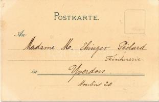 1898 SM Panzerschiff "Siegfried" Einfahrt vor Swinemünde. Kaiserliche Marine / German Impe...