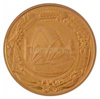 Ausztrália 2000. "Paralympic Summer Games Sydney 2000" aranyozott fém részvételi érem, ere...
