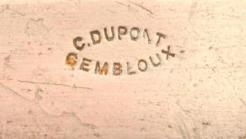 Csont nyelű kések ( 5 db), jelzett pengével (C.Dupont Gembloux), h: 20,5 cm (5×)