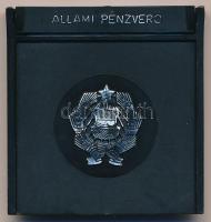 1980. "XXII. Nyári Olimpiai Játékok Moszkva 1980" jelzett Ag bélyegérem eredeti, sérült ÁP...