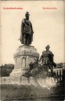 1910 Hajdúböszörmény, Bocskai szobor (szakadás / tear)