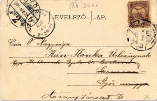 1901 Újtátrafüred, Neu-Schmecks, Novy Smokovec (Tátra, Magas Tátra, Vysoké Tatry); üzlet, kávéház, s...