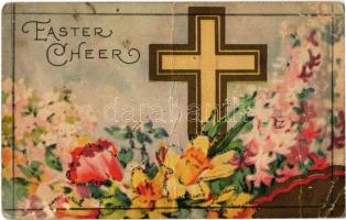 Easter Cheer / greeting card, floral, decorated (fa)