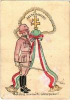 1937 Feltámadunk! Boldog húsvéti ünnepeket! / Hungarian irredenta propaganda with Easter greeting s: Pálffy (fl)