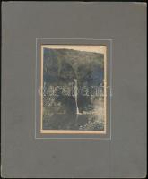1907 Rév, zuhatag a Sebes-Kőrös mentén, kartonra kasírozott fotó, 12×8,5 cm