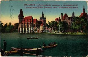 Budapest XIV. Mezőgazdasági Múzeum, Városligeti tó (kopott sarkak / worn corners)