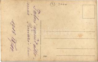 1916 Tábori vasútállomás Tunariban, gőzmozdony, katonák, vagonok / WWI Austro-Hungarian K.u.K. field...