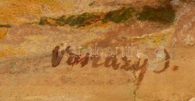 Vaszary jelzéssel: Virágcsendélet. Olaj, papír-karton ( apró szakadásokkal), 35×28 cm