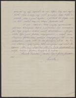 1931 Feketefalu, Komonkai Korponay Kornél saját kézzel írt fejléces levele