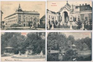 6 db RÉGI erdélyi képeslap: Kolozsvár, Brassó, Temesvár, Szovátafürdő /  6 pre-1945 Transylvanian postcards: Cluj, Timisoara, Baile Sovata