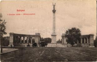 Budapest XIV. Milleniumi emlékmű (Hősök tere),  omnibusz (EK)