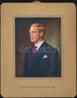 1936 VIII. Edward (1894-1972) brit király portréja, 18×14 cm