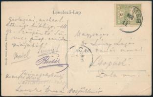 1906 Lóczy Lajos (1849-1920) geológusnak küldött levelezőlap