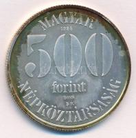 1988. 500Ft Ag "Labdarúgó Európa-Bajnokság" T:BU patina Adamo EM104