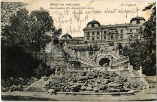 1905 Budapest I. Királyi vár kertje. Divald Károly 376. sz. (EK)