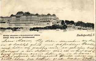 1902 Budapest I. Királyi vár a Krisztinavárosi oldalon (EK)