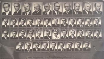 1952 A Debreceni Református Theológiai Akadémia 1951-1952 tanévben végzett hallgatói, tablófotó, üve...