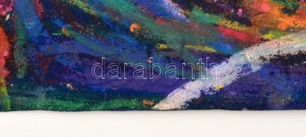 Borbély Gizella (1920-1994): Kukoricás. Pasztell, papír, jelzett, apró szakadással, 50×38 cm