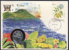 St.Tomé & Principe 1990. 10D érmés, bélyeges borítékon T:1