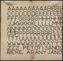 Olvashatatlan jelzéssel: Karikatúrák, 5 db, Vegyes technika, papír, 10×14 és 35×24 cm között