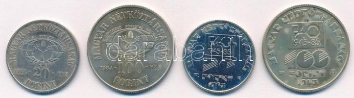 1984. 20Ft Cu-Ni "FAO - Védd az erdőt" + 100Ft Cu-Ni "FAO - Ha kivágod, ültess is&quo...