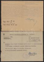 cca 1934-1952 Fügedi Erik (1916-1992) Széchenyi-díjas történész papírjai, 9 db