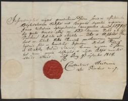 1824-1923 1 db burgenlandi, 2 db osztrák irat, közte viaszpecsétes