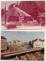 7 db MODERN magyar városképes lap: Budapest, Tatabánya, Magyaregregy, Siklós / 7 modern Hungarian to...