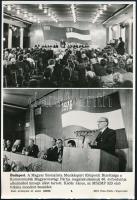 Kádár János (1912-1989) párt- és politikai eseményeken, MTI sajtófotók, 18×27 és 24×20 cm