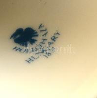 Hollóházi gyűszű pár, kézzel festett, jelzett, apró kopásokkal, m: 2,5 cm