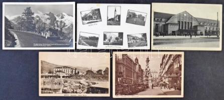 Kb. 116 db VEGYES külföldi városképes lap / Cca. 116 mixed European town-view postcards