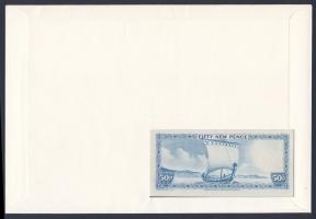 Man sziget 1979. 50p dekoratív bankjegyes, bélyeges borítékon T:I