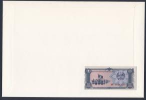 Laosz 1979. 1K dekoratív bankjegyes, bélyeges borítékon T:I